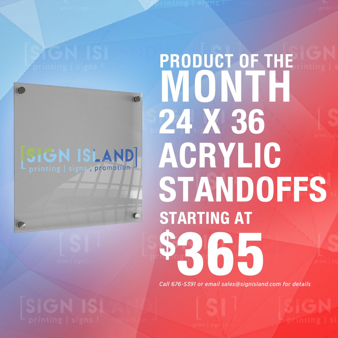 SignIsland's tweet photo. Check out this months product of the month! #product #sign #signisland #acrylic https://t.co/bbU9RAXLzs