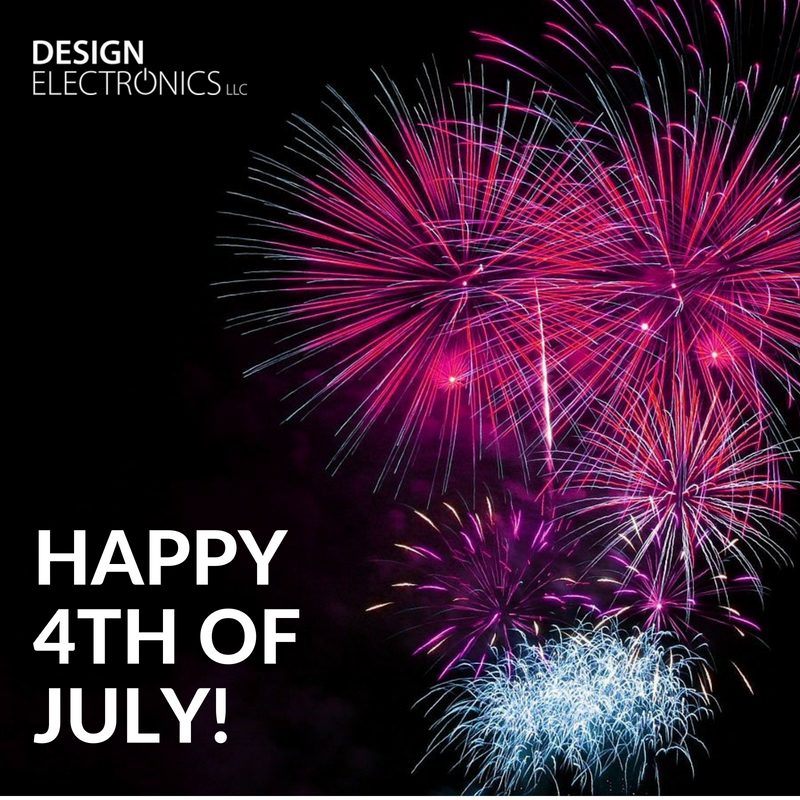 DesElectronics's tweet photo. Happy 4th of July! 
Reminder that all of our locations will be closed today. 🇺🇸️ https://t.co/fUgZIbS09R