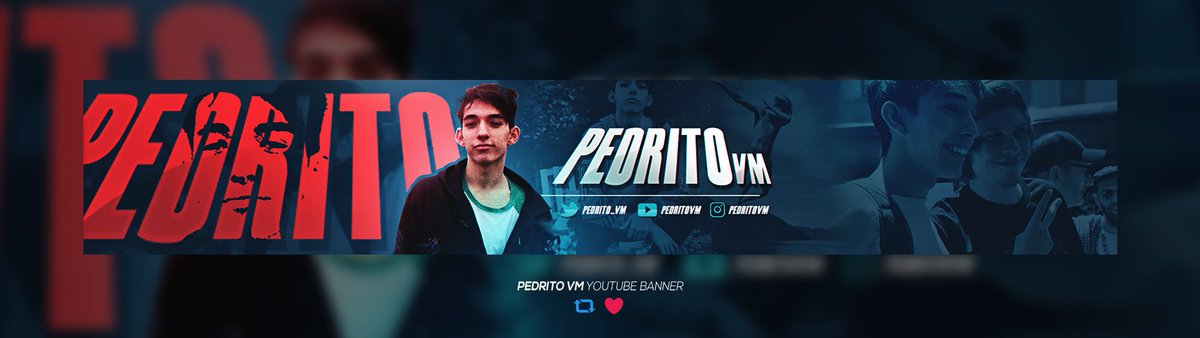 Delux3gfx's tweet photo. Youtube Banner @Pedrito_Vm 
RTS &amp; Likes son apreciados! 🥰 https://t.co/fGWfQUOdWV