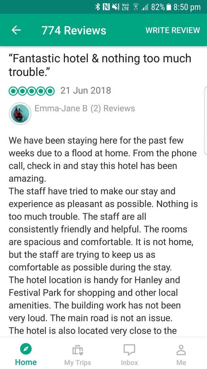 3 x ⭐⭐⭐⭐⭐ reviews in the space of a few days ... we may have a car park closure at the min due to the annex build but we are all doing our upmost to keep the guest happy. Seems to be working <a href="/sjhicklin/">sjh</a> <a href="/RikkiQuinlan/">RQPI</a> <a href="/StaffsCheshire/">Cheshire & Staffs</a>