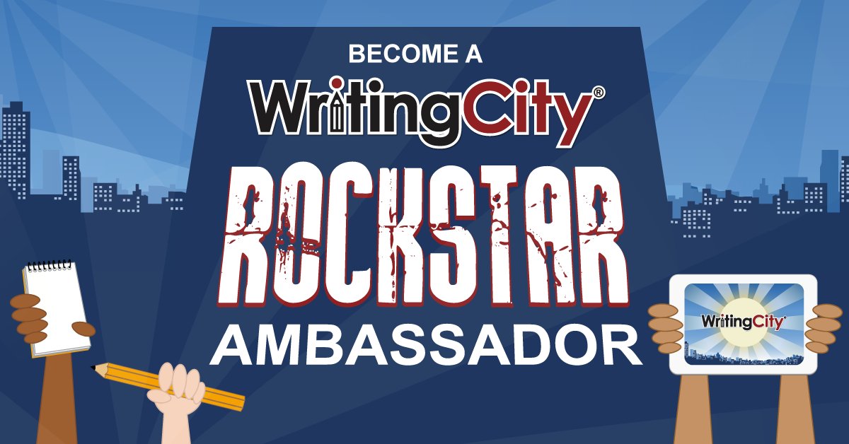 Want to be a WritingCity Rockstar? ✏️ Apply today to join our exclusive ambassador program and gain access to plenty of perks, like a WritingCity Classroom Membership! bit.ly/WCAmbassadors