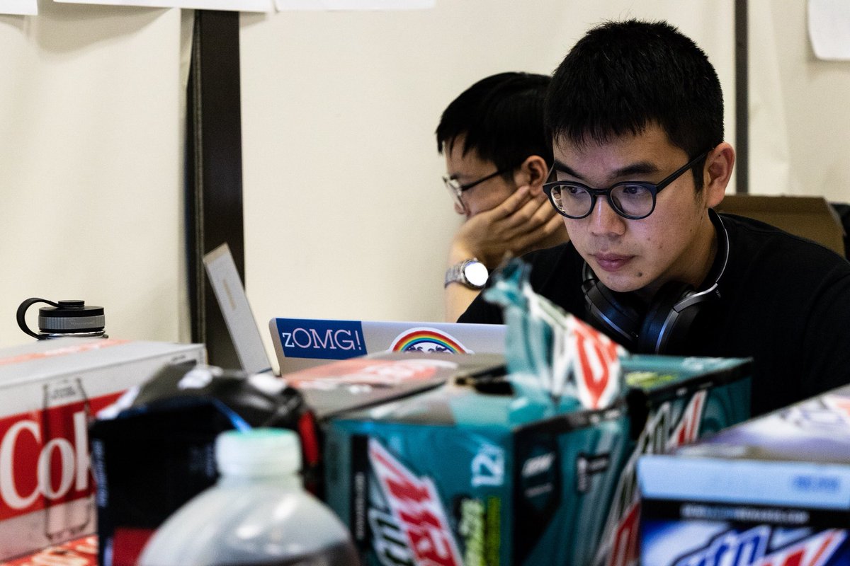 kevinbruckner_'s tweet photo. 24-hour #hackathon comes to a close today as teams of IBMers worked through the night to build an app using the @unity3d game engine and @IBMWatson APIs. Prizes included an @OculusRift! #HackPOK https://t.co/aBbVR1mXoP