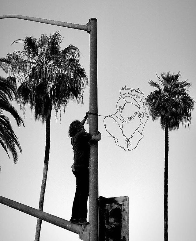 CohortC's tweet photo. @spenserlittleart has been killing it all week up in Long Beach. You can see his work all over the street or tonight at the opening of Vitality and Verve III at @lbmaorg curated by @thinkspace_art. 
#wearecohort #spenserlittle #vitalityandverve #wireguy … https://t.co/W6wrP9K9Yw https://t.co/RxXmDaBWMn