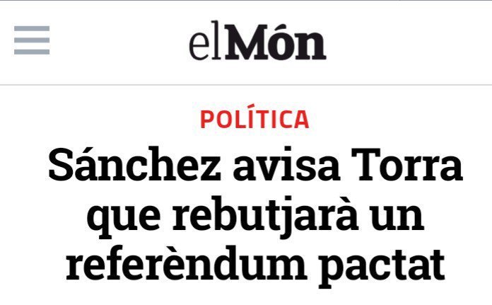 Pues ja està. Res a dir. Fi del diàleg i de la bandera del diàleg i del desescalament del diàleg i dels gestos de diàleg i del diàleg en barra 
Tornem al conflicte