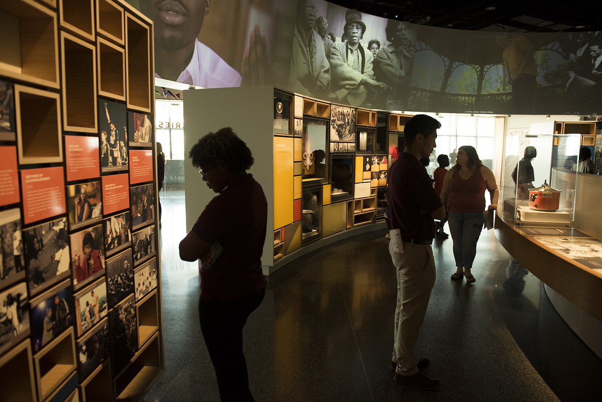 CASEAdvance's tweet photo. This week, our #CASEinternship participants explored #diversity at @NMAAHC. Here are a few behind-the-scenes snapshots from their adventure. (#CASEinterns: Tweet us something you learned or loved from the museum!) https://t.co/tQEUKWE43h