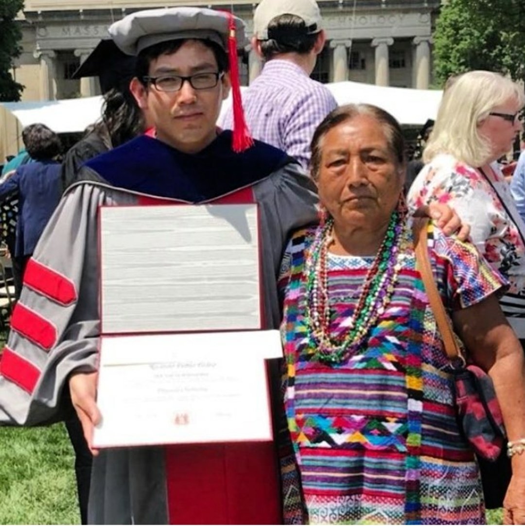 Congrats Ricardo Pedro Pablo, a young man from Tuxtepec, Oaxaca from the Chinanteca community. He graduated from <a href="/MIT/">Massachusetts Institute of Technology (MIT)</a> w/ a PhD in Physical Chemistry. His mother, Concepción, accompanied him at his graduation ceremony proudly wearing a beautiful huipil from the Cuenca region. 👏🏾