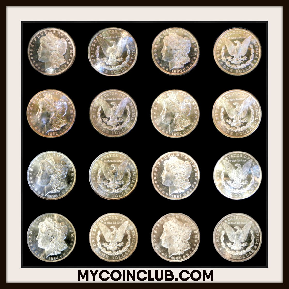 MyCoinClub's tweet image. A beautiful array of Morgan Dollars to feast your eyes on!  Each day we feature one picture that was shared at our coin club.  Come on over and show us YOUR coins.  You may have the next featured photo of the day!
mycoinclub.com