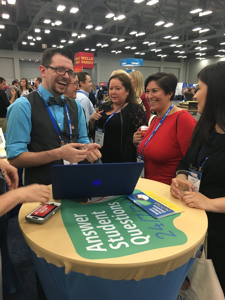 ocelotone1's tweet photo. Thanks to those who stopped by the #FATV booth at #NASFAA! We had a wonderful time meeting with you! #finaid #NASFAA2018 https://t.co/Q9g0QPRybK