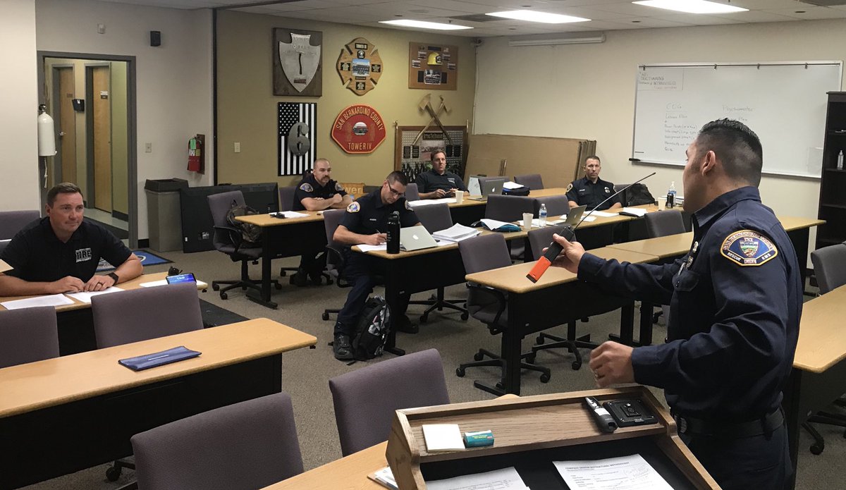 SBCoFFLocal935's tweet photo. Local 935 Members completed State Fire Marshal #Instructor1 training course at #RSTC. Students preparing for upcoming promotional exams. #careerdevelopment @IAFFLaborIssues @YourFireChief @SBCOUNTYFIRE https://t.co/i4VIEOgJyX