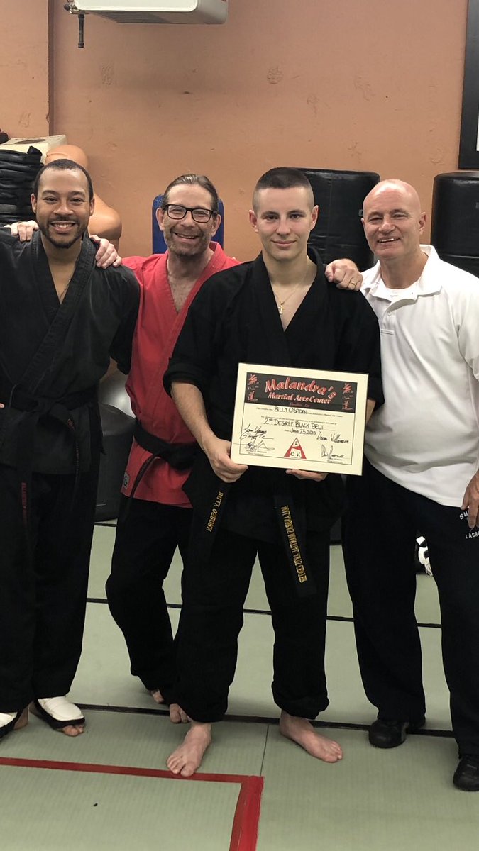 ChiefClarkeOsbo's tweet photo. Congrats to my son Billy on receiving his 2nd Degree Black Belt from Malandra's Martial Arts Center! https://t.co/kkL8JAZvvg