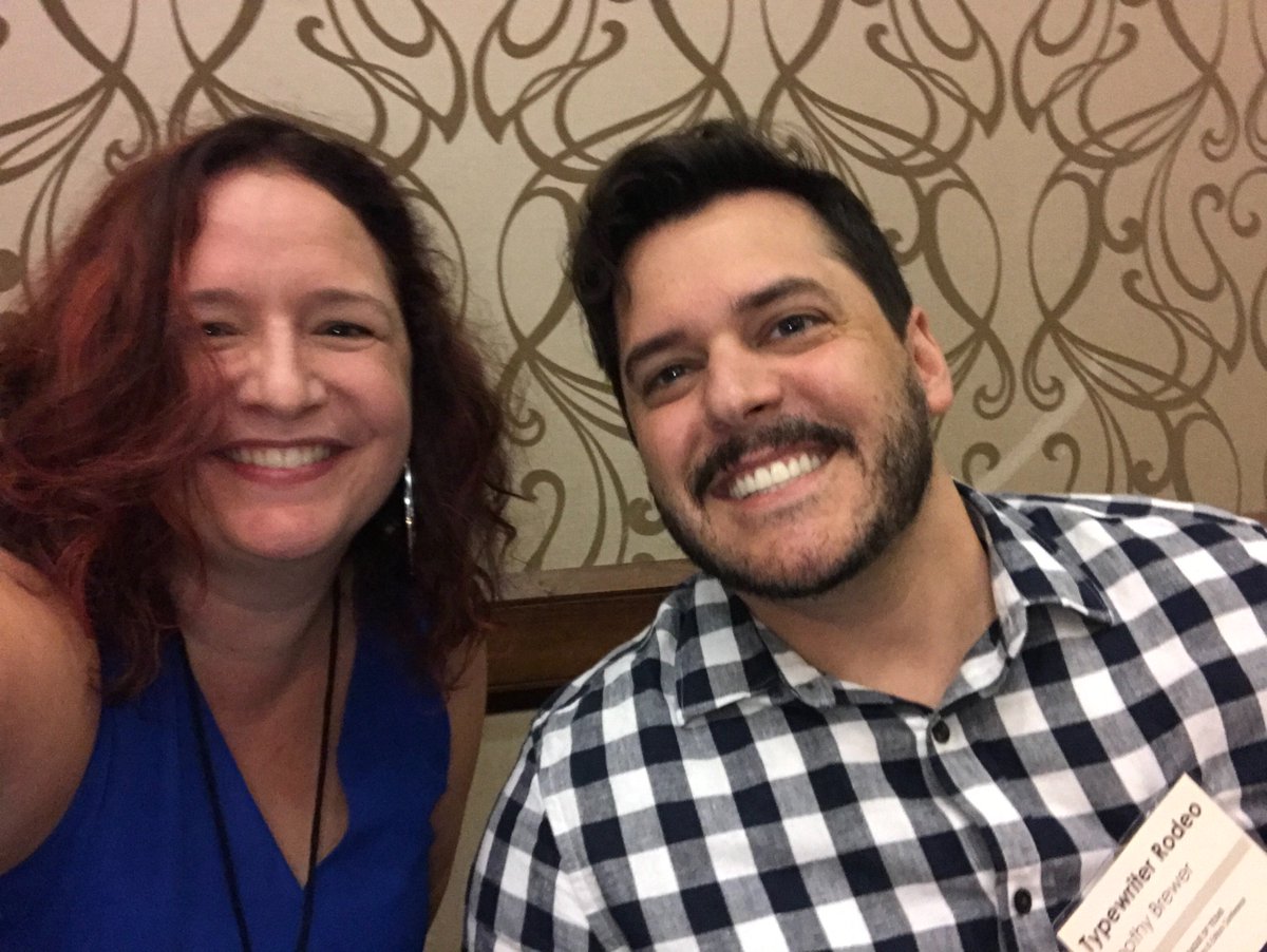 AMLewin's tweet photo. At #WLT2018 and Typewriter Rodeo for the win! #TypewriterRodeo thanks, Tim!! https://t.co/KuPmKxGG3I