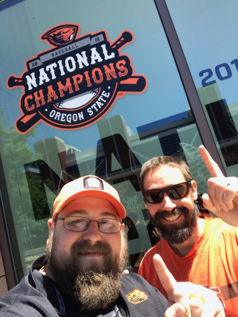 Proud of the Beavs and our staff! We get to work and celebrate at the same time - what could be better? #GoBeavs