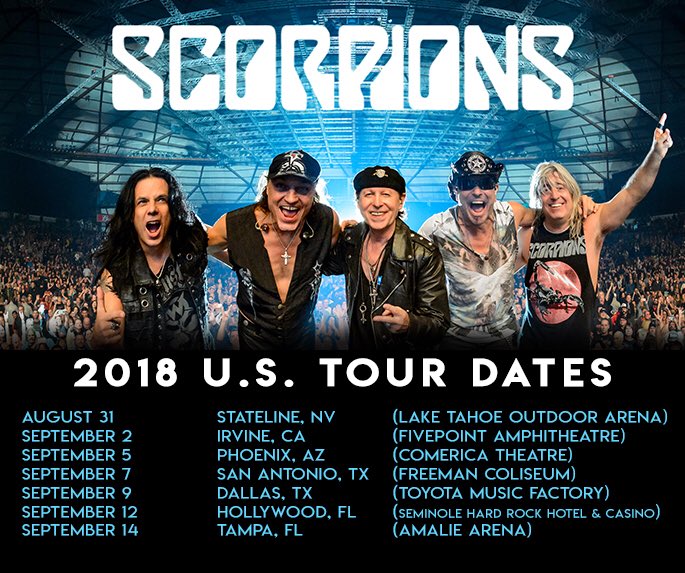 Scorpions on Twitter: "Getting closer to our U.S. tour 🦂 #ScorpionsLive  #ScorpionSZN https://t.co/1Wm4kqV3D9" / Twitter