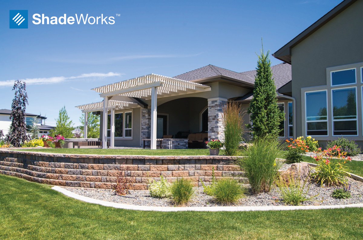 ShadeWorks_com's tweet photo. A MOCKWOOD™ pergola was the perfect finishing touch to this beautiful backyard. If your backyard needs a little something extra, give us a call! #ShadeWorks #Pergola https://t.co/jD3jL6yIXG