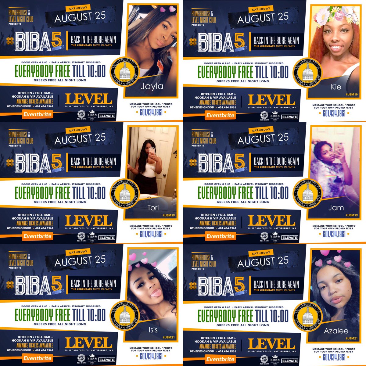 ElevateES1's tweet photo. Saturday, August 25 π₯ The LEGENDARY Move-In Party π #BIBA5 π LEVEL NIGHTCLUB πMessage Photo / School For your own flyer π± #USM22 #JCJC20 #MGCCC20 #PRCC20 https://t.co/XYKRocaRgQ