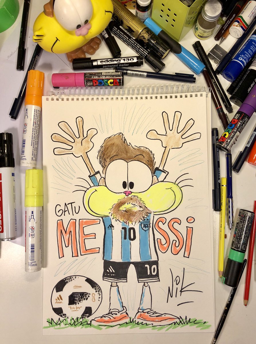 Nikgaturro's tweet photo. Sorteamos el Gatu-Messi y el Gatu-Armani entre todos los que den Like y RT!!! Para darle fuerza a Argentina!!! Vamos Arg!!! A ver quienes se los llevan.... 💙⚪️💙⚪️💙⚪️🇦🇷🇦🇷🇦🇷#ViernesIntratable  @adidasoriginals @adidas https://t.co/xFpLvqU8zD