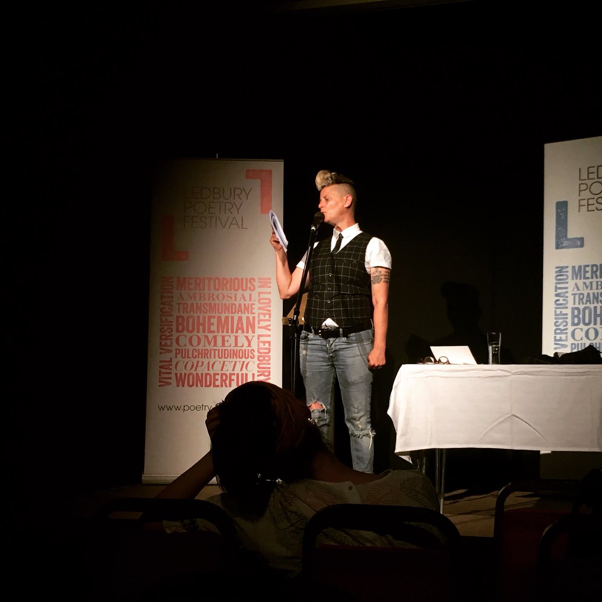 PoetryBookSoc's tweet image. Wow what a great start to the @ledburyfest! Launch reading ft. PBS #wildcard Zaffar Kunial &amp;amp; #majorjackson followed by #JackieKay #JoelleTaylor &amp;amp; #sabrinamahfouz #poetryisnotdead Cant wait for tomorrow! #LPF18