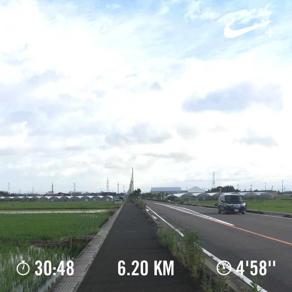 katz515's tweet image. #SatMorningRun #AichiRun #IwakuraRun #Run100kmInAMonth #VeryHotRun #HeatStrokeDangerRun #月100キロ達成 #でも体重落ちない