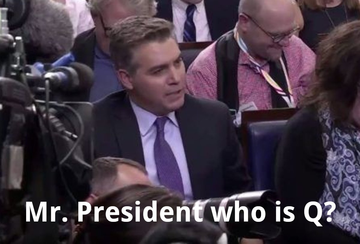 RainmakerMays's tweet photo. @whpresscorps @Acosta @johngizzi @yalamiri @Yamiche @GustauAlegret @JaxAlemany @PeterAlexander @emelbayrak @baysontheroad @GeoffRBennett @KateBennett_DC @TheBrodyFile @BlakeBurman @RonicaCleary @kaitlancollins @StCollinson @saraecook
@kevincorke @PhilipinDC
Please ask,
#WhoisQ? https://t.co/M6s7IfeNbo