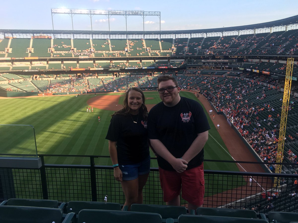 stjKristinLorts's tweet photo. @STJfbla representing at the Baltimore Orioles game vs the LA Angels! @StacyRabe1 @STJTigerSports #NLC18 #Baltimore #StjFBLASuccess https://t.co/BENa8a55kD