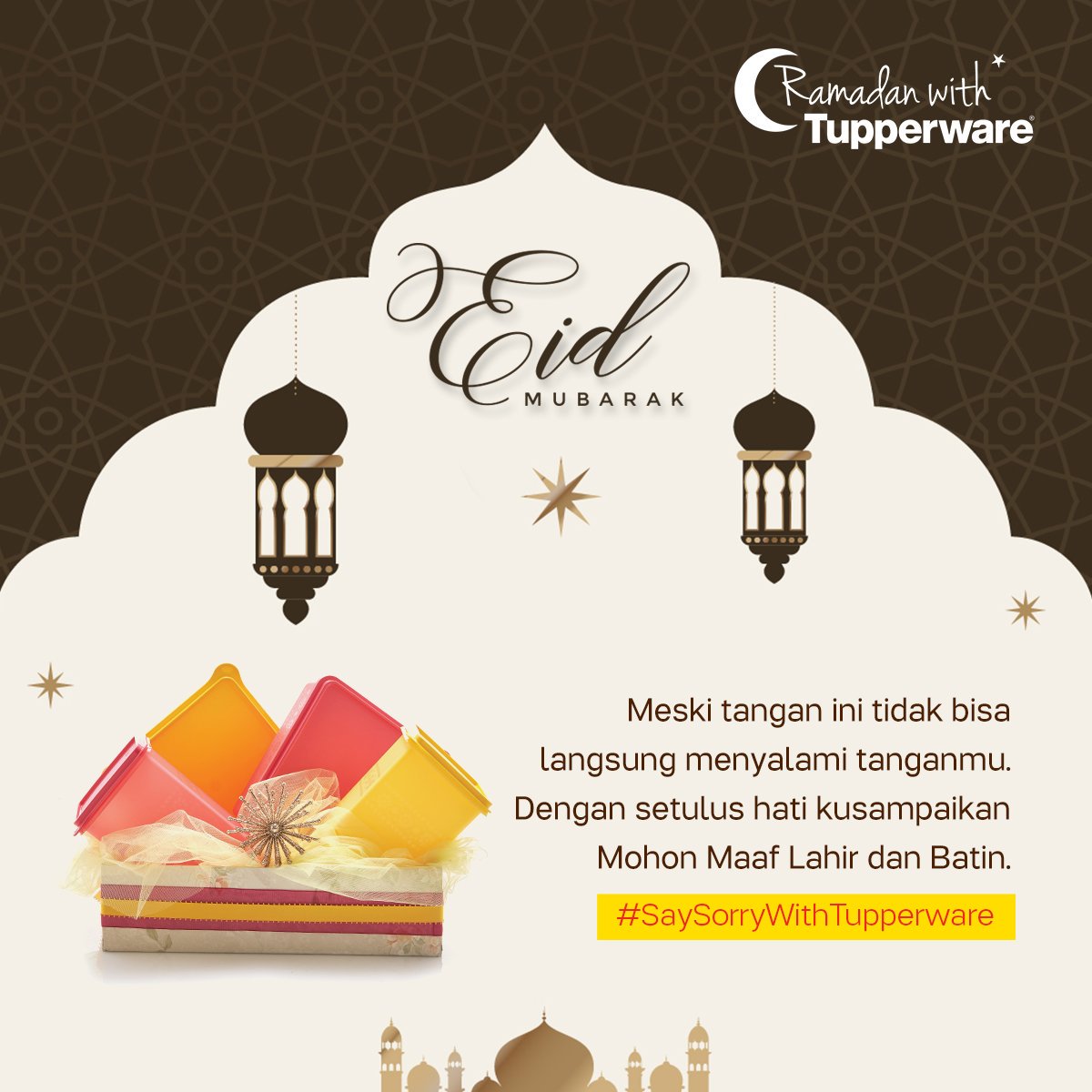 ndra_wahyu29's tweet photo. Halo @ayoesfa,di hari yg fitri ini izinkan dgn ketulusan & kerendahaan hati, saya mengucapkan Minal Aidzin Walfaidzin Mohon Maaf Lahir & Bathin atas segala kesalahan & kekhilafan selama ini, mari kita buka lembaran baru.@tupperwareID #SaySorryWithTupperware #RamadanWithTupperware https://t.co/lHLyP8t3qh