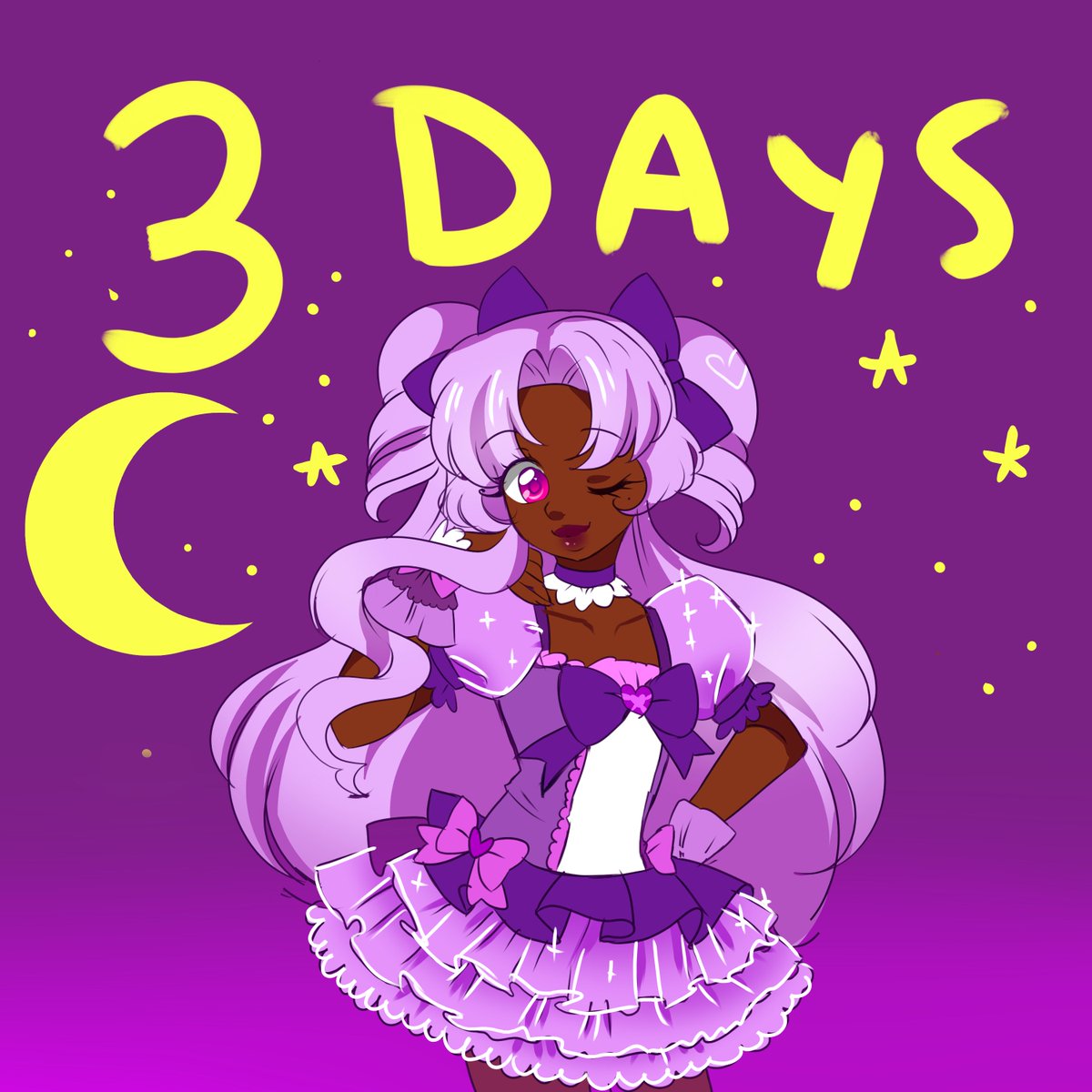 Oh my! 3 days already...!! Of course we'll have a successful Kickstarter campaign though, don;t you agree...? huhu💜~