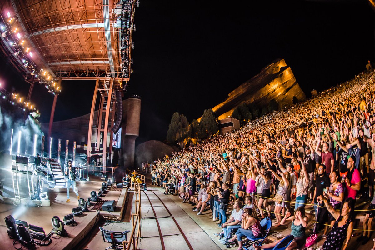 Chromeo's tweet photo. Red Rocks last night! Who should we have with us next year? #FunkOnTheRocks https://t.co/pE7Ie8AqjY