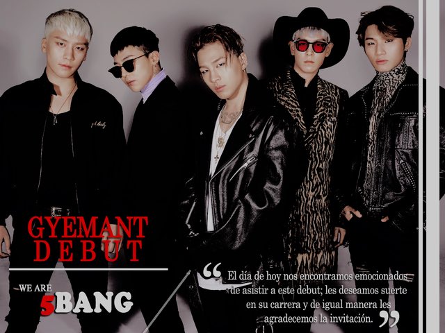 _5BANG's tweet photo. #GYEMANT_DEBUT ; 29.06.18.

Lamentamos mucho la demora, pero tuvimos algunas complicaciones en llegar. Aun así, esperamos ver lo que queda del debut y disfrutar de este, apoyando a los chicos talentosos que hoy debutarán. https://t.co/vHAJznD9KD