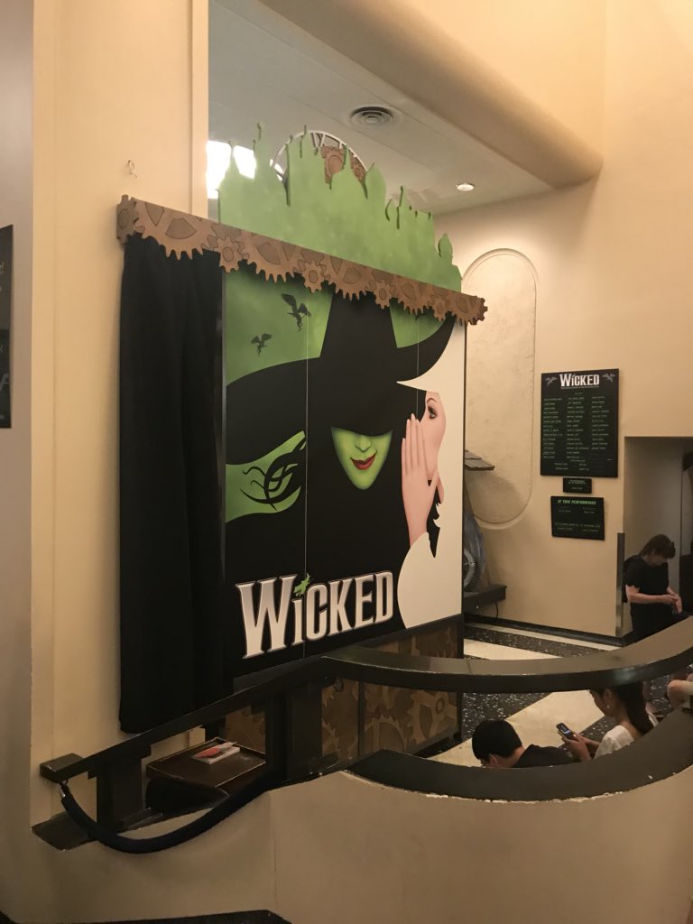 EGFCMS's tweet photo. We’re in!  Almost showtime! #CMSPride #EGFPride #WorldClassrooms #DC/NYC2018 #Wicked https://t.co/FtmBtALNoB