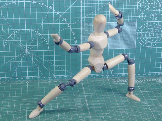 自由なポーズ人形 Togetter