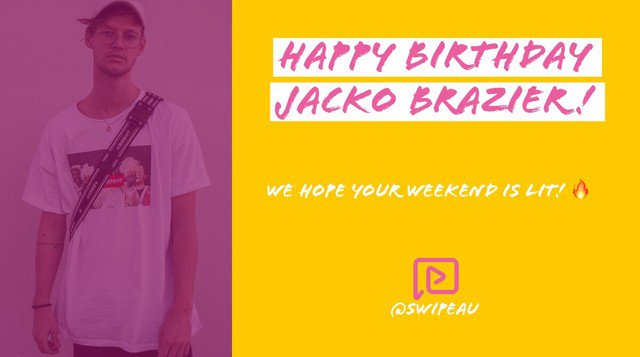  BIRTHDAY ALE A lit Happy Birthday to Jackson Brazier!    