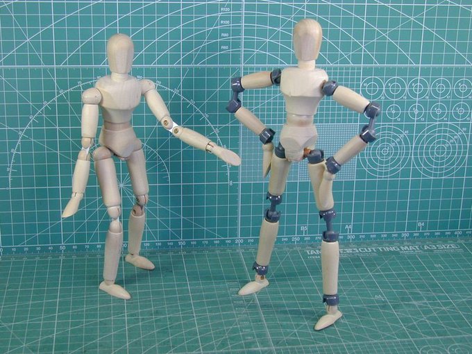 自由なポーズ人形 Togetter