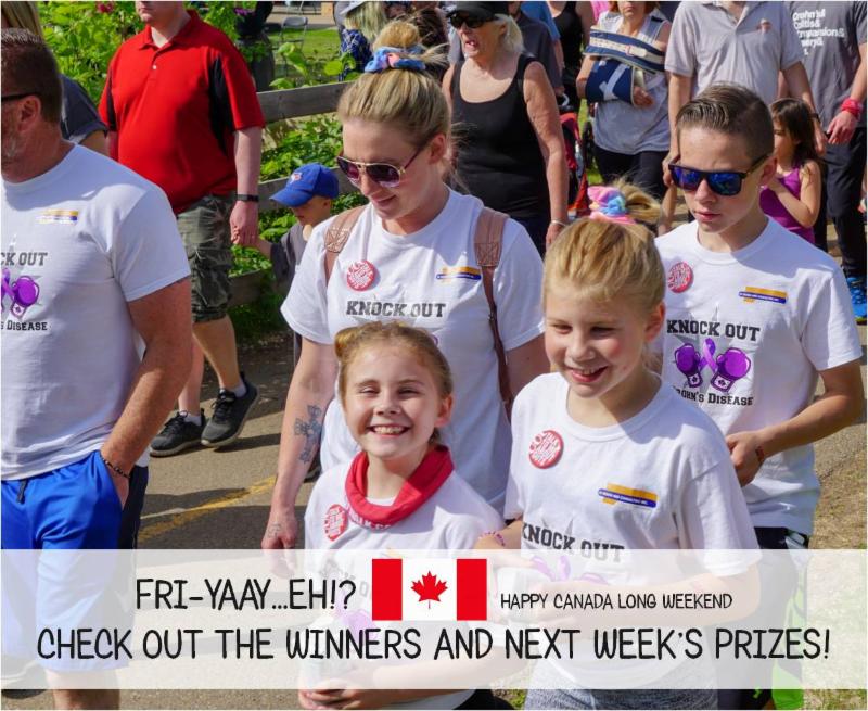 getgutsytoronto's tweet photo. Happy Fri-yaay to the latest #GutsyWalk contest winners:

Tearrin L. (@getgutsypeel)
Bruce H. (@getgutsytoronto)
Josh K. (@GetGutsyHamOnt)
Alexandra E. (@getgutsydurham)

Some eh-xcellent prizes are up for grabs next week. All the details here: https://t.co/gUdtWksgKu https://t.co/j5foHvH4yW