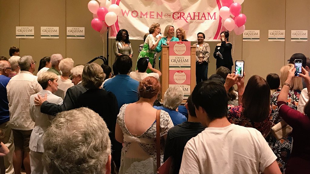 GwenGraham's tweet photo. “This isn’t just the best woman for the job. This is the best person to be Florida’s next governor! The very best candidate to win in November and get Florida back on track.” — @emilyslist President @Schriock1
#WomenForGraham #LeadBlue18 https://t.co/CLL6L6JqZ0
