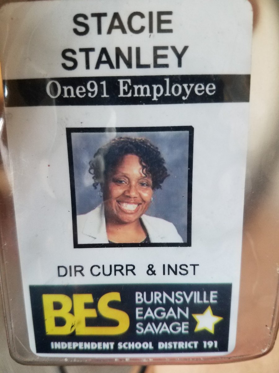 DrStacieStanley's tweet photo. Proud to have worn this name tag. Thank You @ISD191 community for allowing me to be part of #VisionOne91! Wish you all the best in the years to come! #CommunityStrong https://t.co/Uru15klhxs