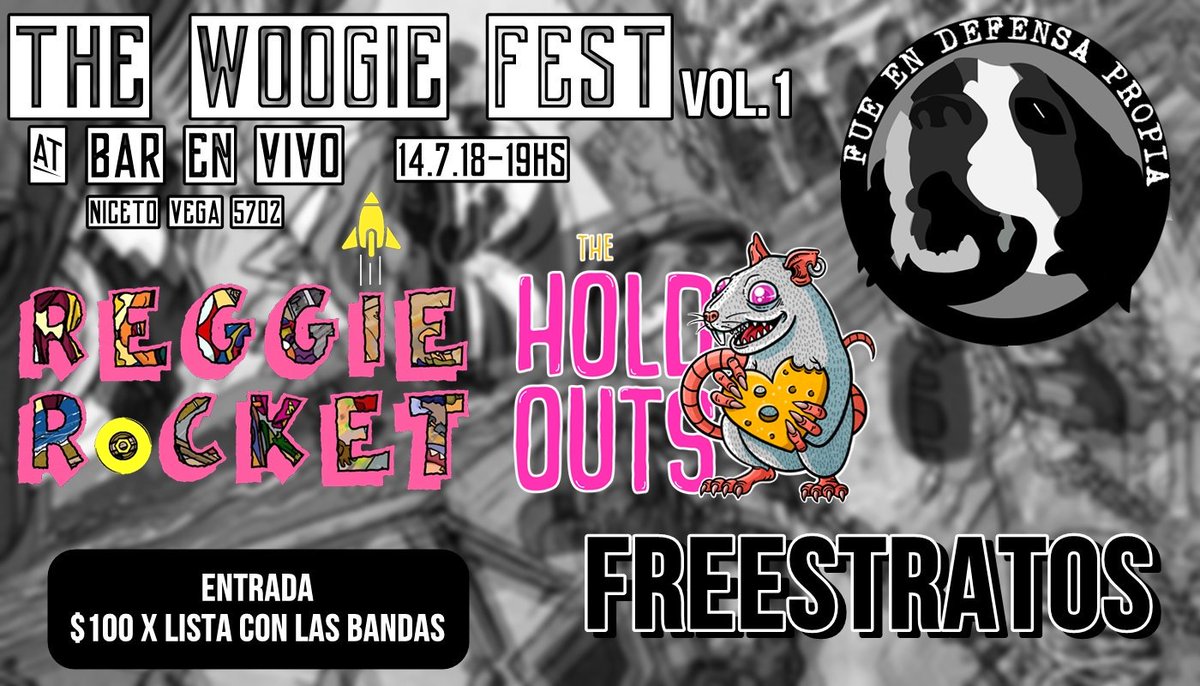 ReggieRocketPP's tweet photo. 🚀 ¡¡El 14 de Julio despegamos!! 🚀
Los esperamos a partir de las 19 hs para compartir con nosotros y 3 hermosas bandas nuestro debut. 🚀 Reggie Rocket + 🐼 @FreeStratosAR  + 🐭 TheHoldouts + 🐶 @fedpoficial = A pleno fiesta pop punk! https://t.co/csS0ApSwvi