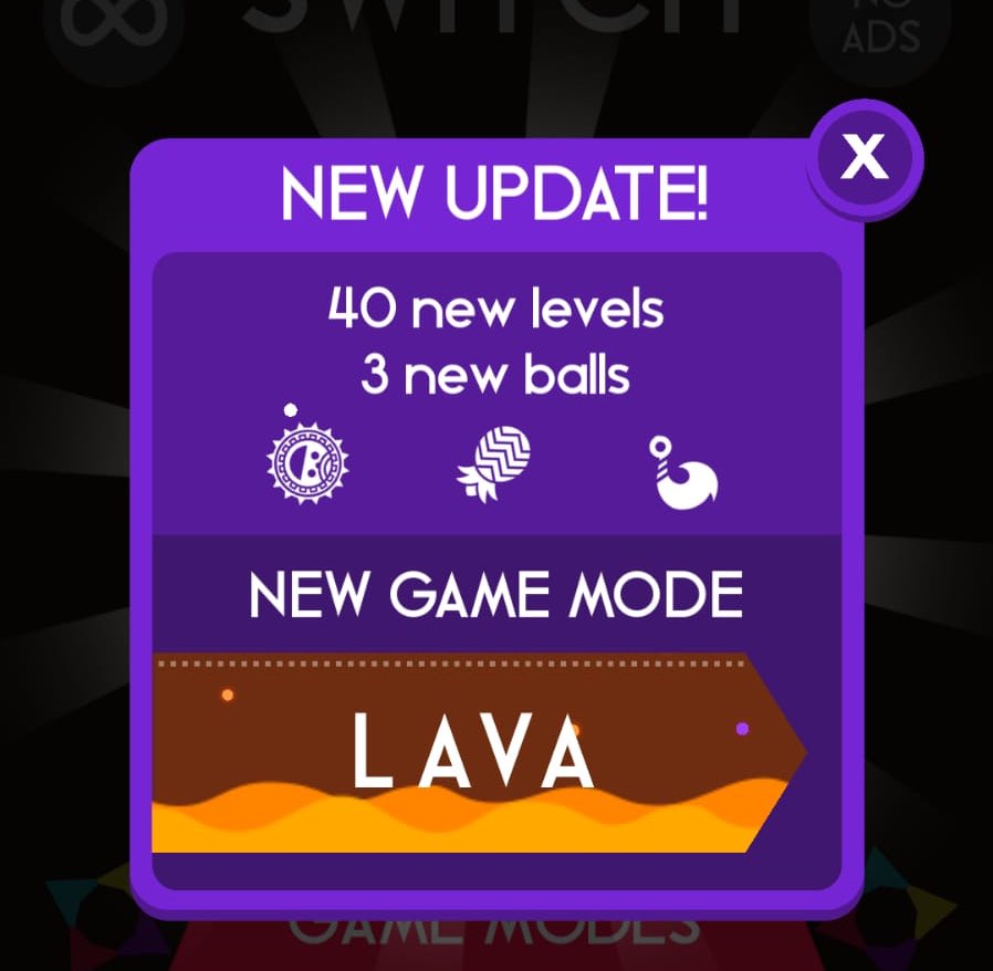 ColorSwitchGame's tweet image. Welcome back LAVA! 💪🏼😍🔥 There are so many new effects on the new version of this gamemode. @ColorSwitch #colorswitch