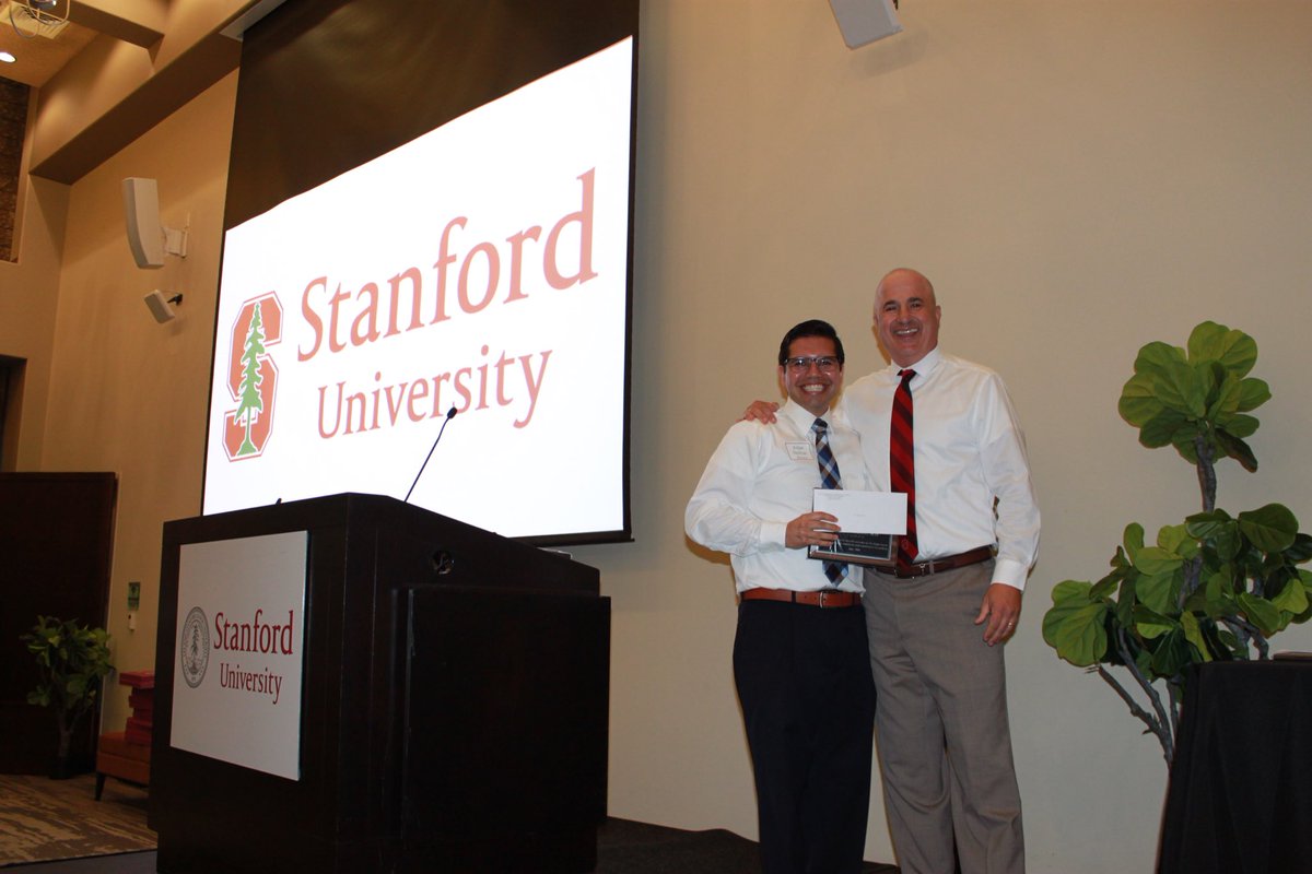 At the graduation ceremony for the 2018 Stanford anesthesiology residents i was pleased to announce the Winner of the Frank Sarnquist Award (supports the mission of the dept, through teamwork, cooperation, &amp; commitment to excellence) is Dr. Felipe Perez. Congratulations!