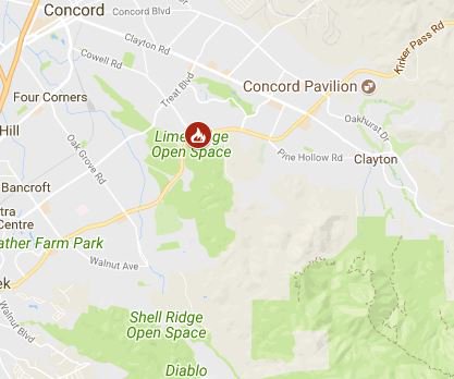 CAL_FIRE's tweet image. Firefighters are battling a 150 acre fire near Ygnaciao Valley Road and Cowell Road, Concord (Contra Costa County) #ValleyFire * Unified Command: CAL FIRE and Contra Costa County Fire Department