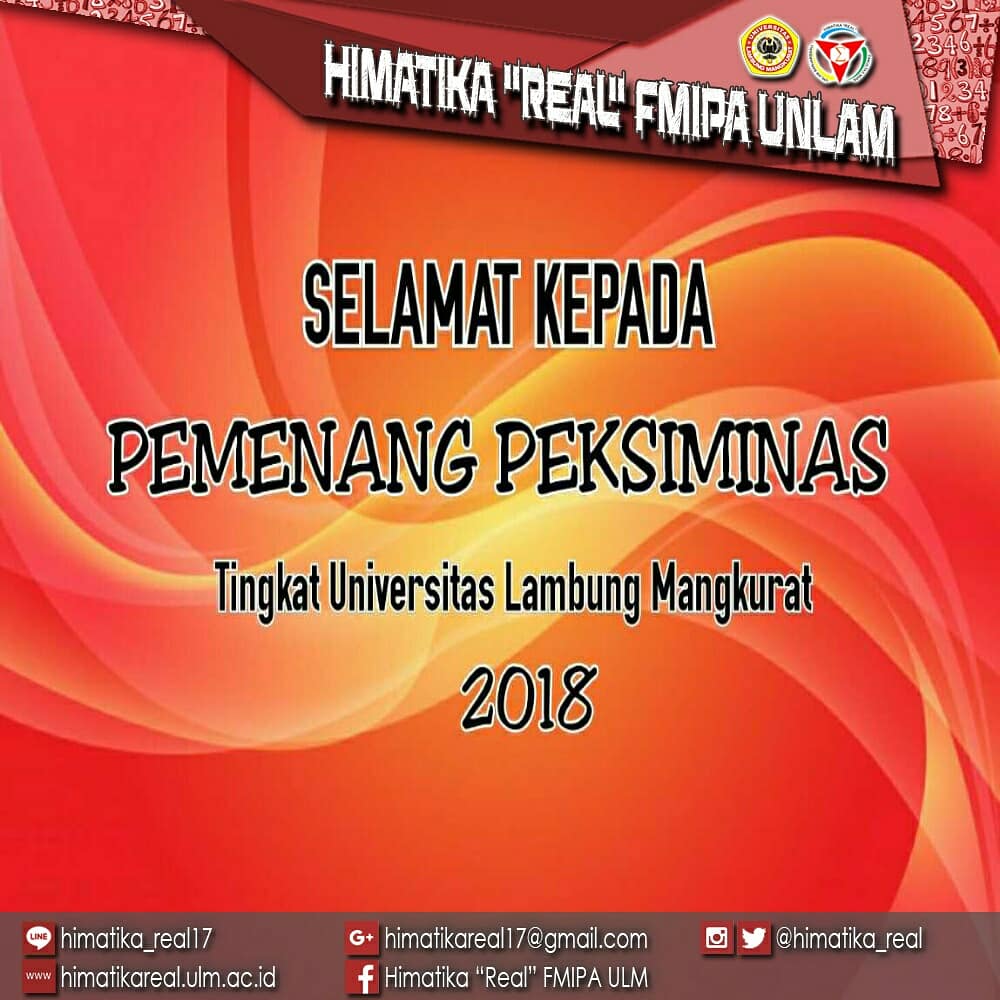 Himatika_Real's tweet photo. [Himatika "AWARD"]
.
.
Selamat dan sukses kepada 
1. Devie Hartini Putri (Tim Tari) Juara 2
2. Rabiatul Adawiyah (Tim Vokal Grup) Juara 3
3. Halimatussadiah (Menyanyi Dangdut) Juara 3

.
.
[Departemen Media dan Informasi]
.
.
#Himatika"Real"
#kabinetmetamorfosa https://t.co/BZGYIeaELV