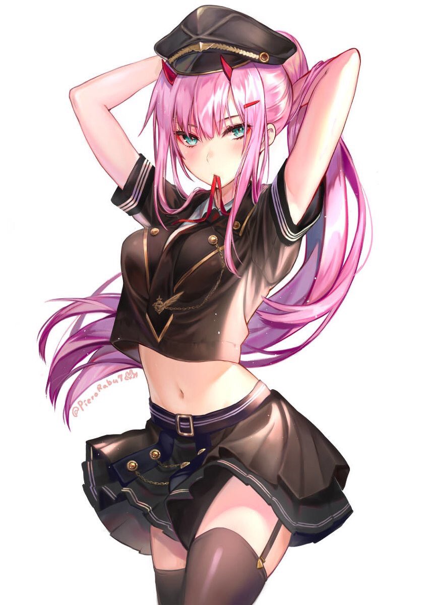 zero two in maid outfit