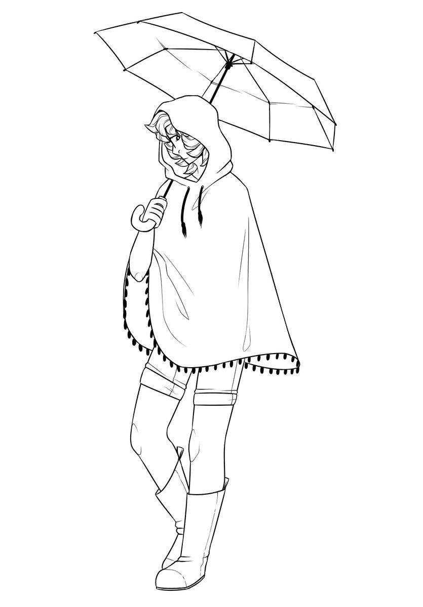 CatDragron's tweet image. Just finished lining this! Onto colors #WIP