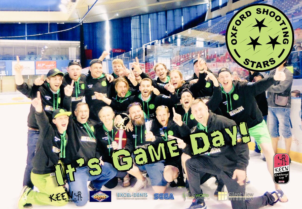 🏒 IT’S GAME DAY 🏒

We’re at <a href="/oxfordicerink/">Oxford Ice Rink</a> tonight for a 20:30 faceoff against <a href="/RAFBluewings/">RAF Bluewings</a> in the 2nd of 2 games in the KEEN Challenge Cup playoffs round 1. 

Good luck gang
💚💛💫🏒
#KEENChallengeCup2018
<a href="/keenoxford/">KEEN Oxford</a> #icehockey #freeentry #COYSS