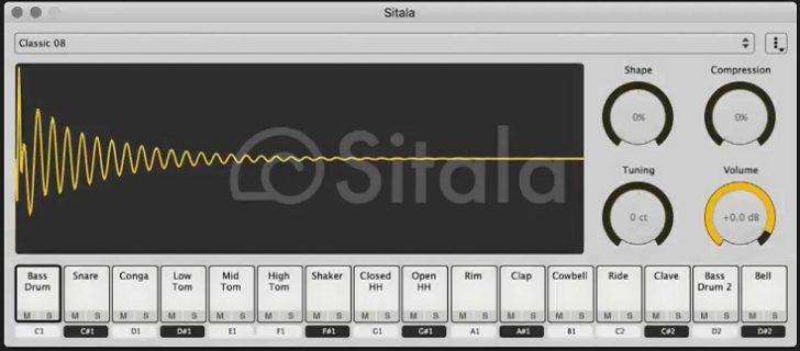Sitala
808、909のサウンドを鳴らせるドラムプラグイン。
ドラムパッドが全部で16個搭載しており、コンプやチューニングなどの設定を変えることができる。
2つ目のリンクはDrumkitsとFXkitsです。
decomposer.de/sitala.html
sitala.bplaced.net