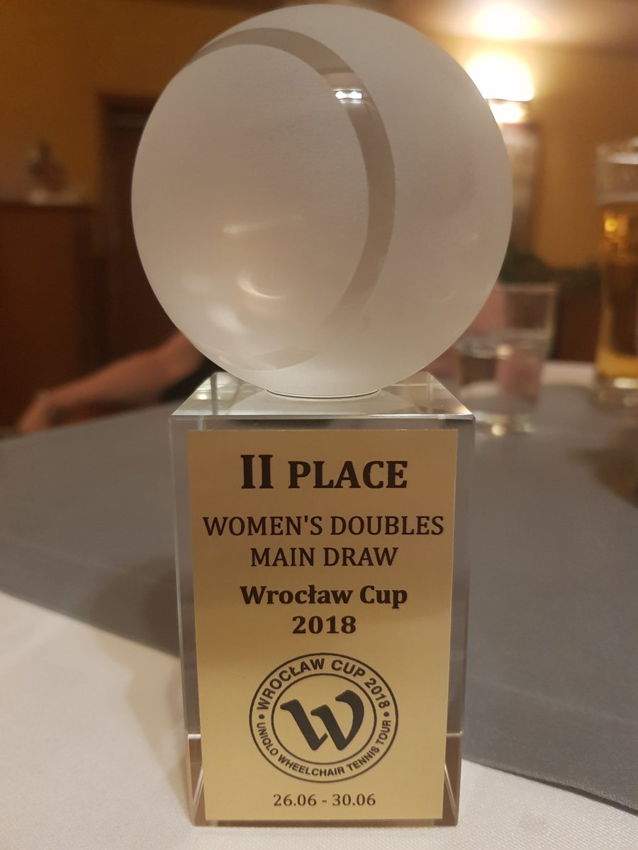 LouiseHunt1's tweet photo. #doublesrunnerup #wheelchairtennis #wroclawcup #Poland https://t.co/tEAmuHZa25