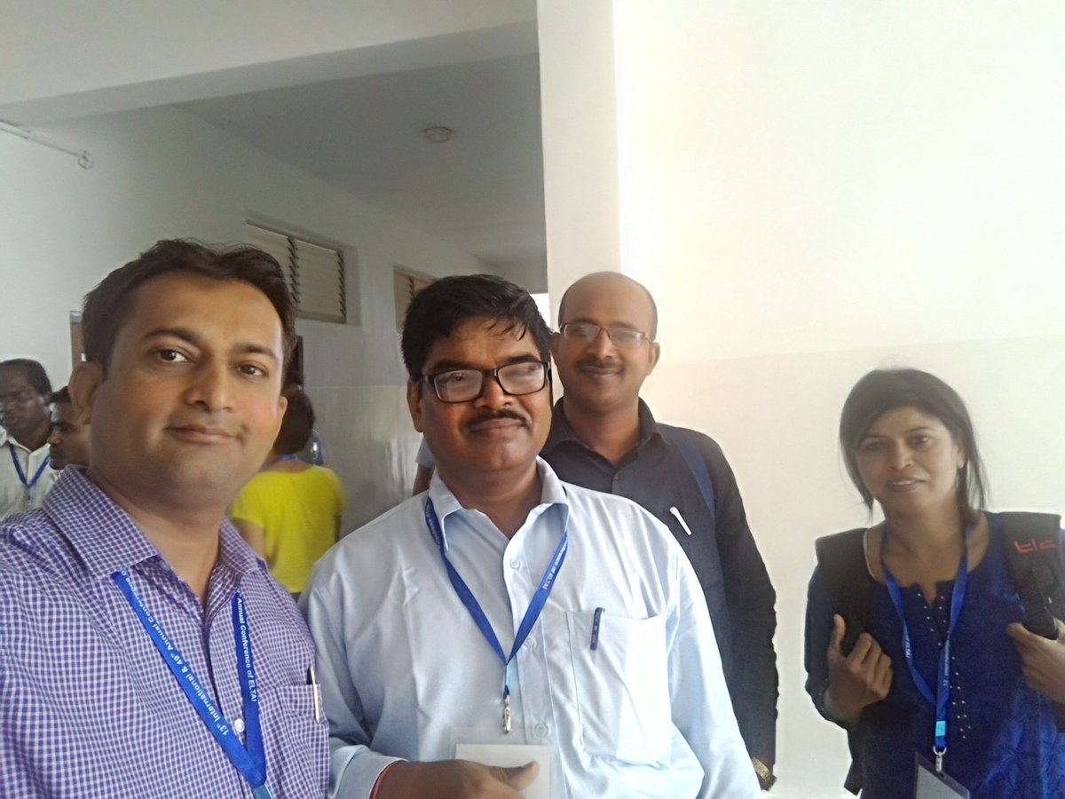 #ELTAI2018 
With the man of ELT professor of Odisha....in the conference with my colleagues