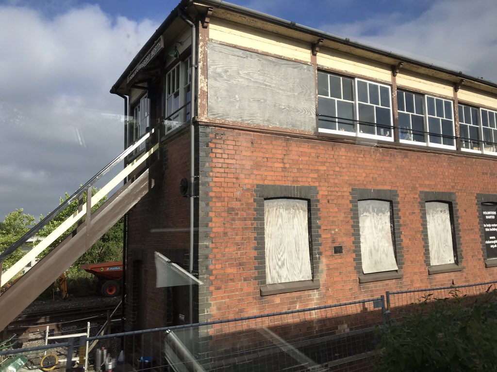 ToursByTrain's tweet photo. We start the day with a #CabinCapture - Princes Risborough North Box which @ChinnorRailway volunteers are working to restore. Unfortunately we couldn’t get the full building in this photo! ^CO https://t.co/ZBGYmq7Fv4