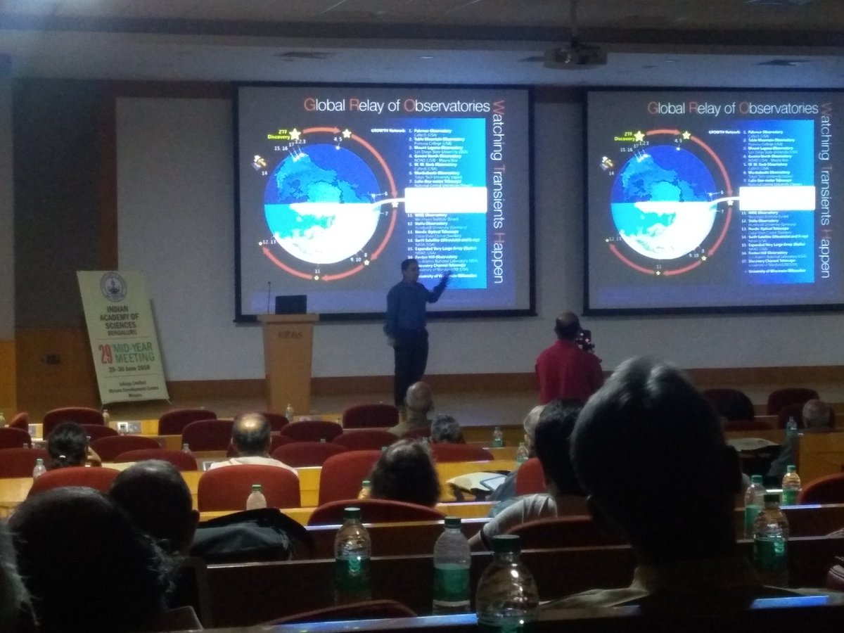 IAScBng's tweet photo. #Gold, #silver, #platinum...ever wondered how they came into being and where in the #universe they originated? Looks like they (also us), are made of #stardust. Prof. V Bhalerao, @iitbombay on #cosmic #fireworks - shining light on #gravitational #wave sources. #29MYM https://t.co/kr5cyVhBbE