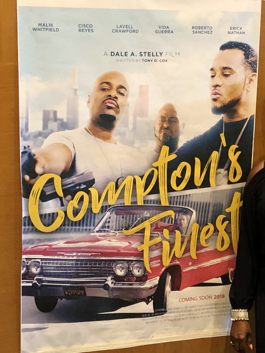 MeisnerActor's tweet image. At the screening of #ComptonsFinest at the @WGAWest theater.  Directed by Dale Stelly, written and produced by Tony Cox.