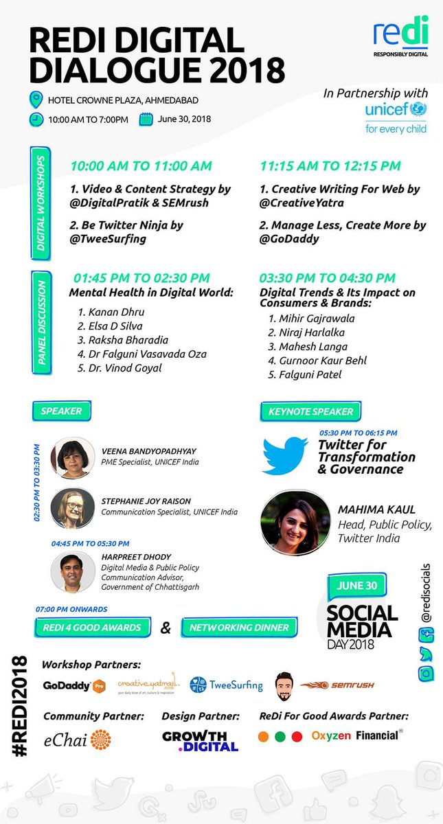 sheth_gaurang's tweet photo. #HappySocialMediaDay Congratulations @CreativeHitarth ....Proud of your work n achievements... Keep it up...#ReDi2018 https://t.co/BTI0tbCtjG